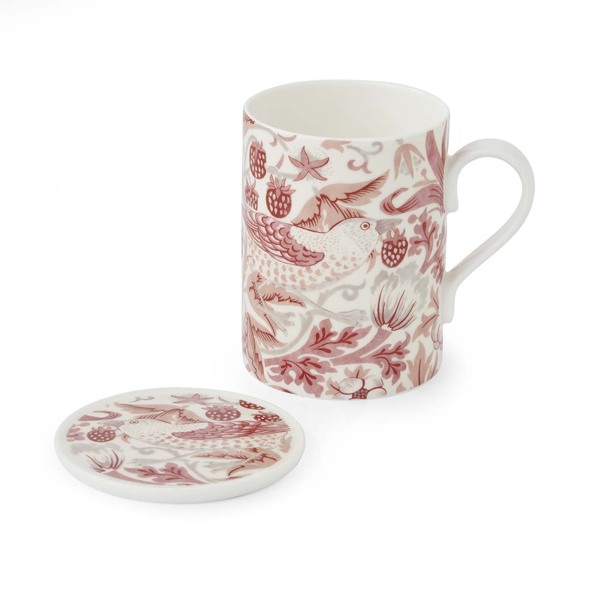 Morris & Co. Strawberry Thief Mug & Tray Set image number null